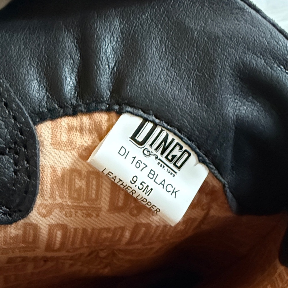 Black Dingo Western Leather Boots - Picture 2 of 4